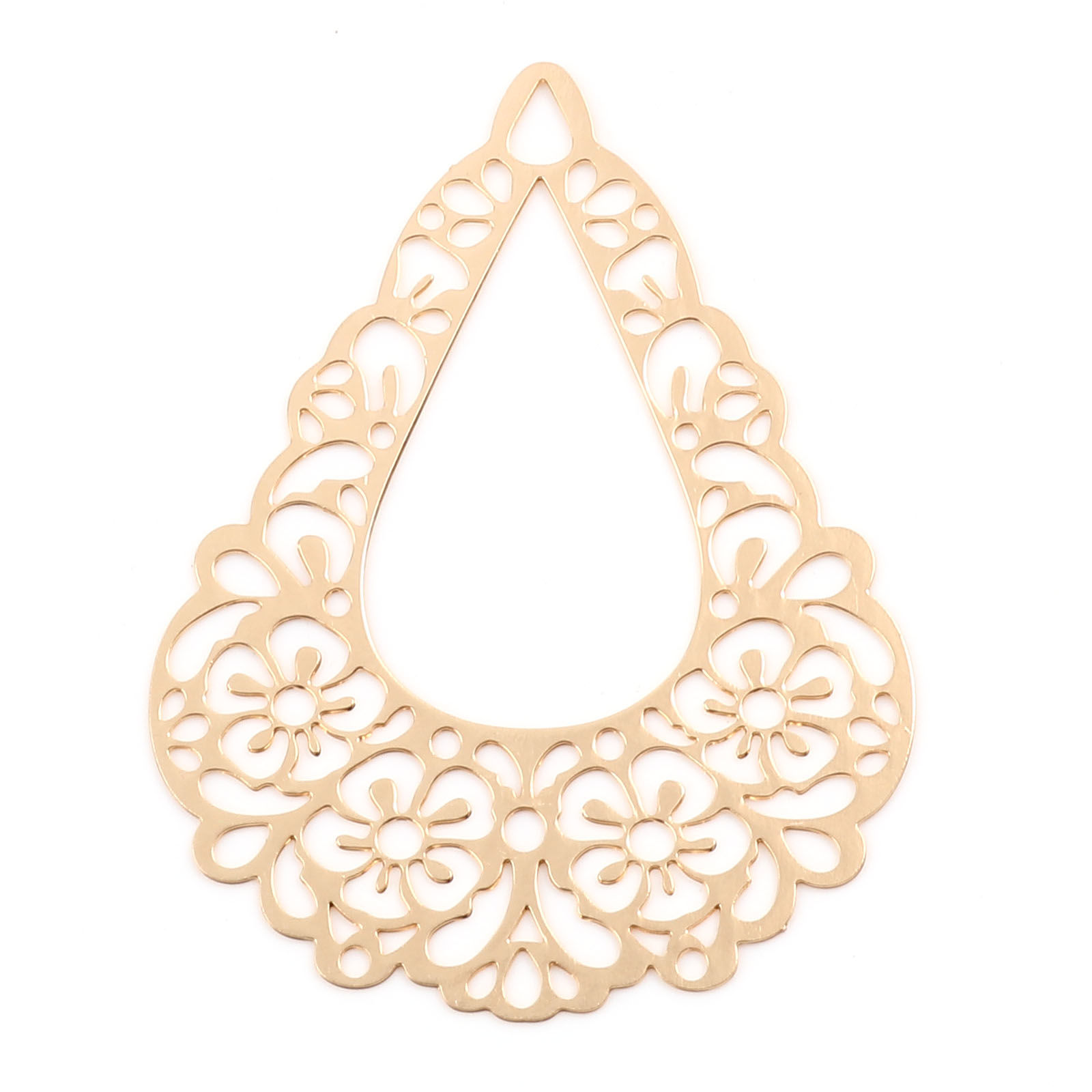 Berlock -  Droppe filigree, Guld