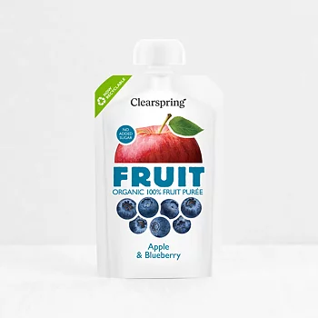 Fruktpuré Äpple & Blåbär 100g x18, EKO