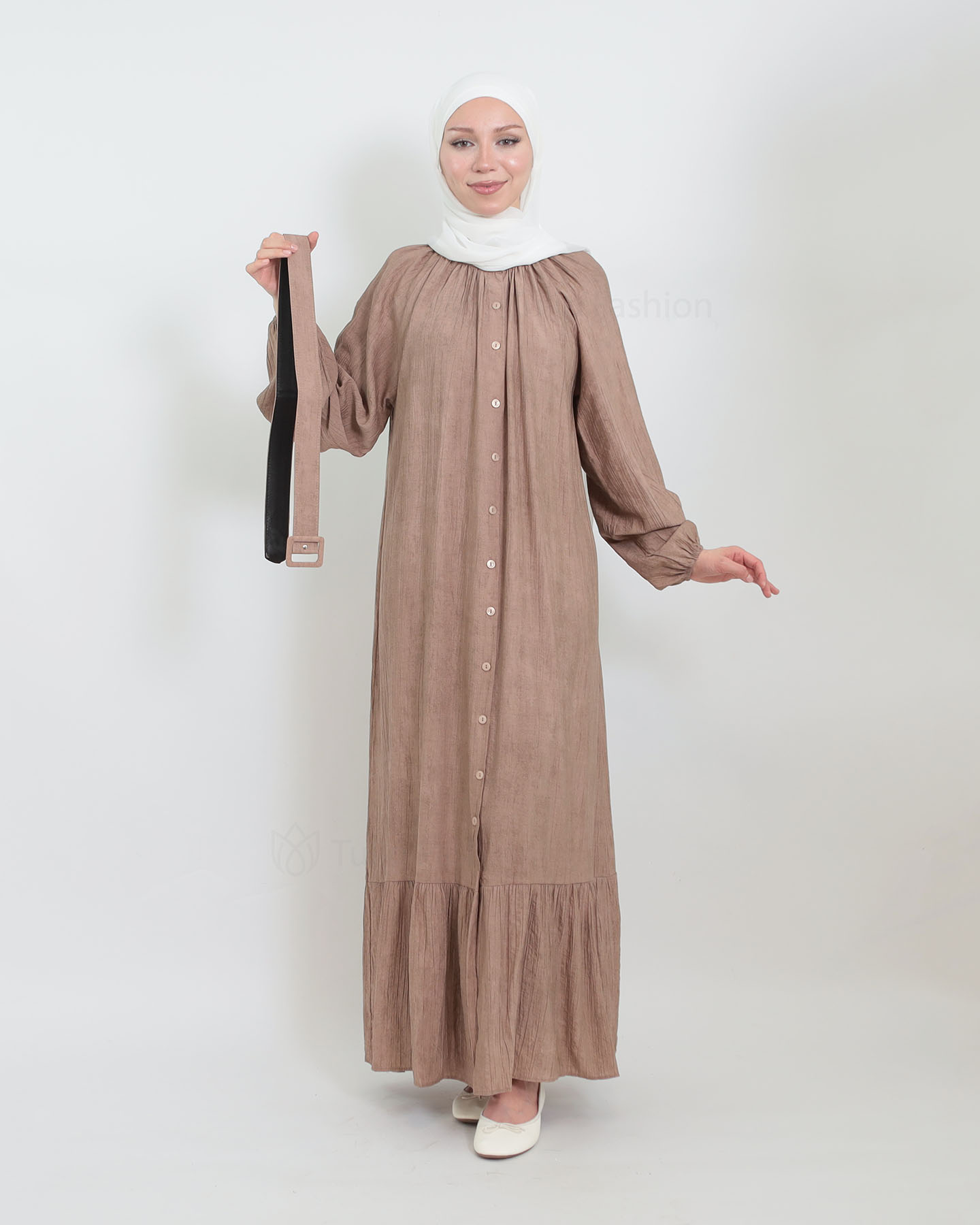 Maxi dress - Brown - 4