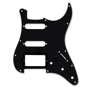 Pickguard Stratocaster Standard HSS 3-Ply (Black)