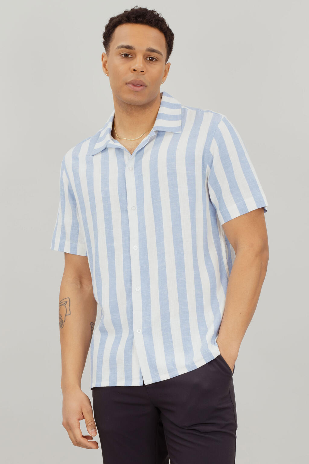 Urban Pioneers - Folke s/s Shirt - Light Blue - 2