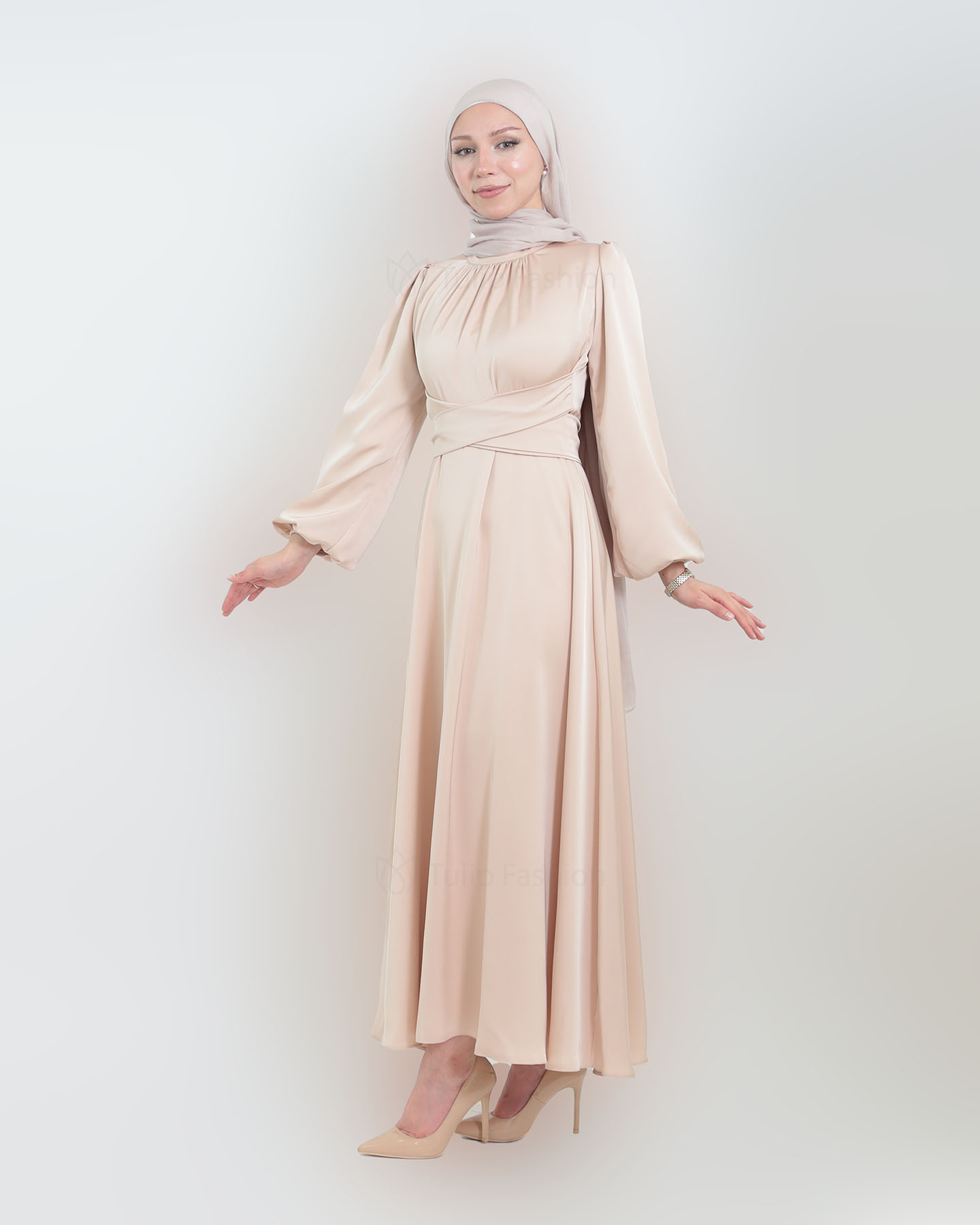 Party dress - Beige - 2