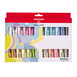 Amsterdam Standard Series Acrylics Soft colorsn Set 24 × 20 ml 