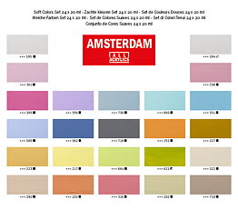 Amsterdam Standard Series Acrylics Soft colorsn Set 24 × 20 ml 