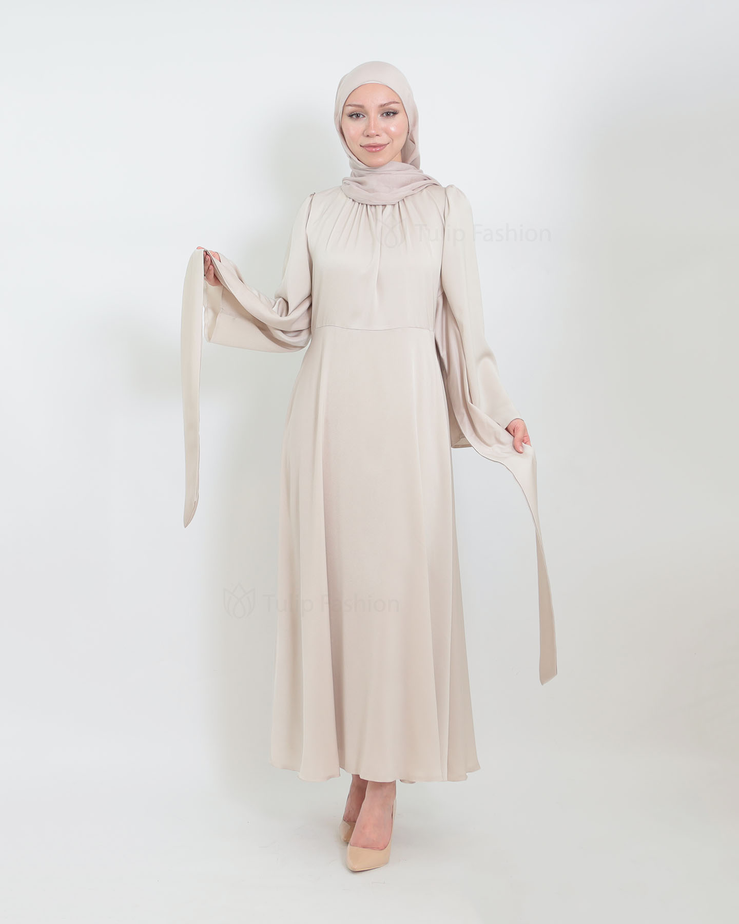 Party dress - Beige - 2