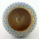 Marianne Starck (1960s) Turquoise Vase Relief Decor 12 cm #5915