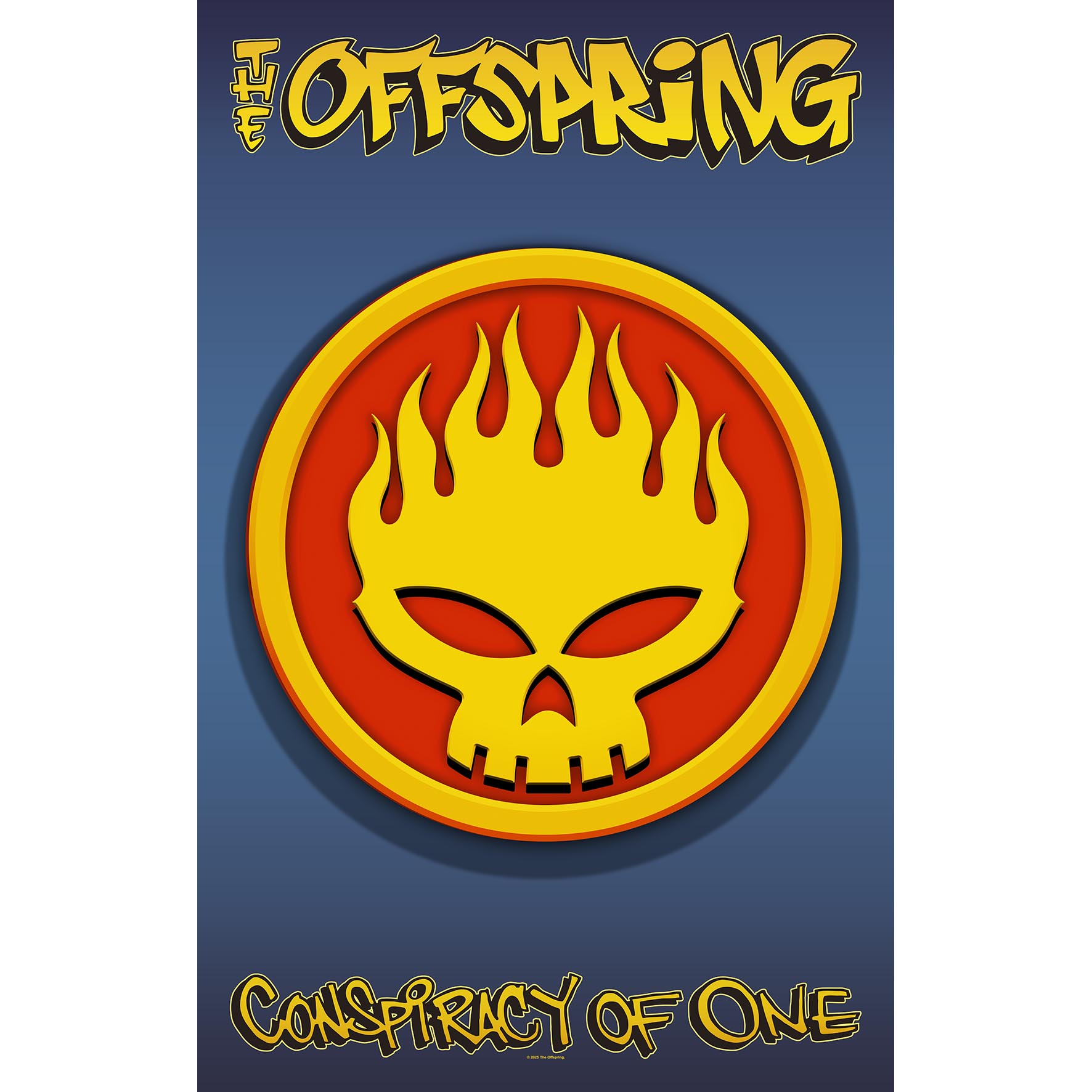 TEXTILE POSTER THE OFFSPRING - SKULL LOGO