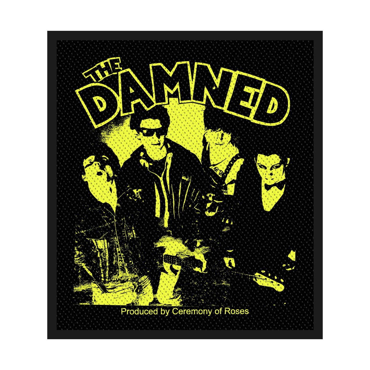 STANDARD PATCH THE DAMNED - YOUNG, HOT, LOUD AND STIFF