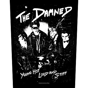 BACK PATCH: THE DAMNED - YOUNG, HOT, LOUD AND STIFF