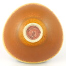 Berndt Friberg (1958) Unique Brown Triangular Haresfur Bowl 14 cm