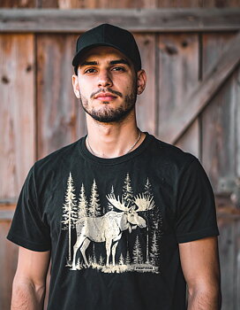 NORMA® White moose men t-shirt