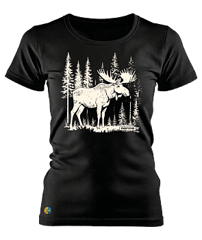 NORMA® White moose ladies t-shirt