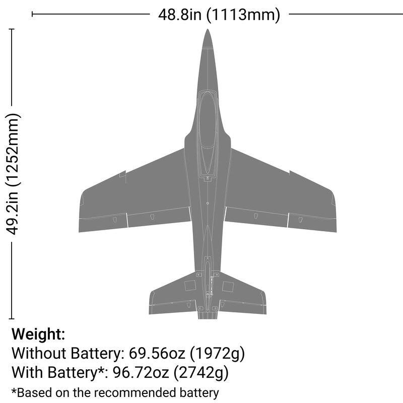 E-flite Habu XS (eXtra Sport) 80mm EDF BNF Basic with AS3X+ and SAFE Select - 31