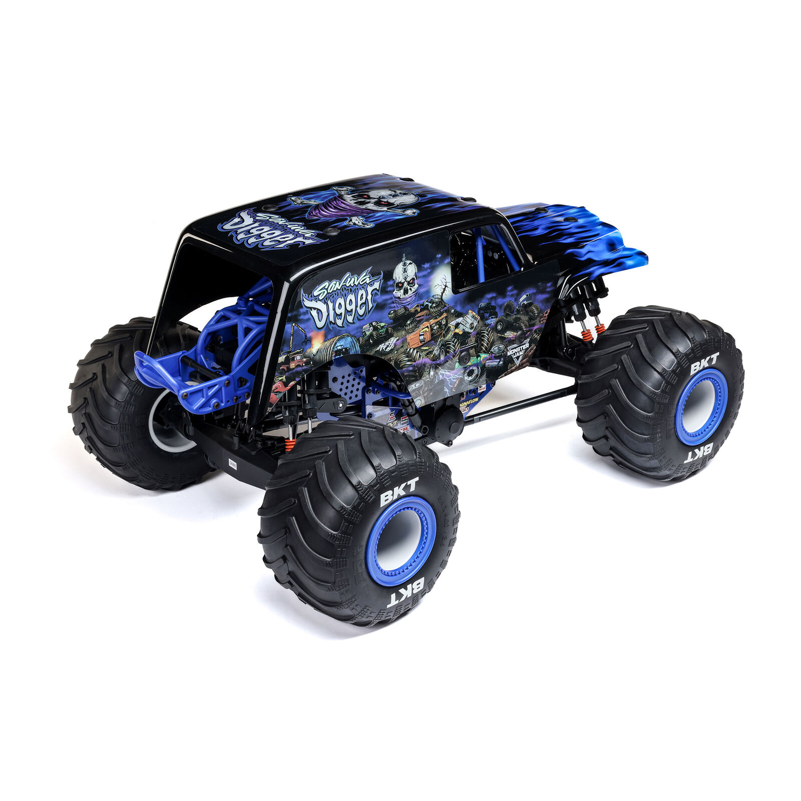 Losi 1/8 LMT 2.0 Son-Uva Digger 4X4 Solid Axle Brushless Monster Truck RTR, Blue - 9