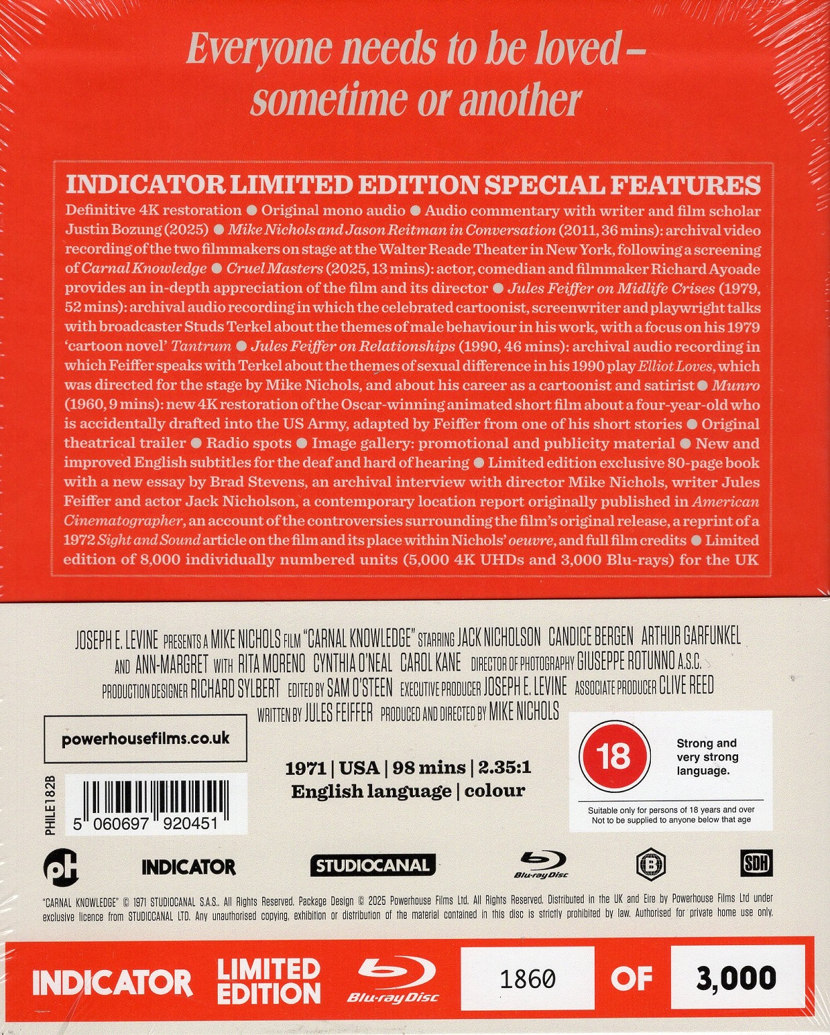 Carnal Knowledge (Limited Edition) (ej svensk text) (Blu-ray) - 2