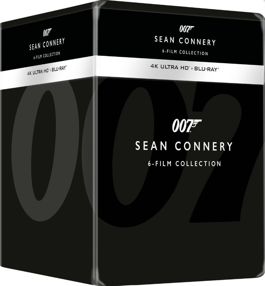James Bond: Sean Connery 6-Film Collection Library Case (Steelbook) (ej svensk text) (4K Ultra HD + Blu-ray)