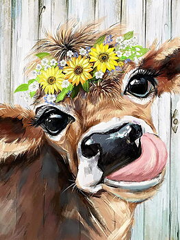 Cute Cow, Noessa Diamond Painting
