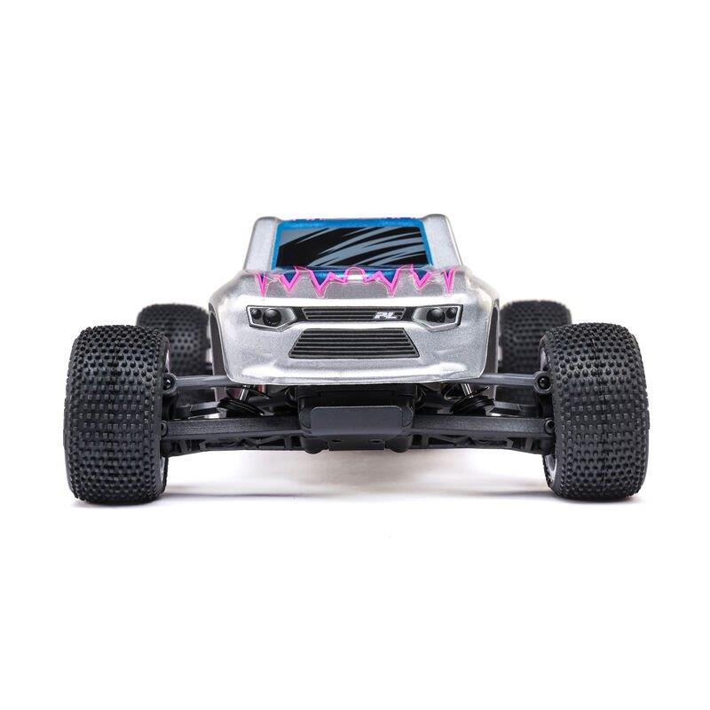 LOSI 1/28 Micro-T 2S 2WD RTR Stadium Truck (Battery & Charger Included), Silver - 10