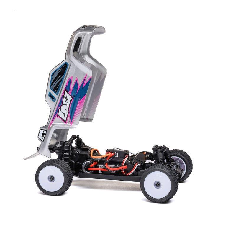LOSI 1/28 Micro-T 2S 2WD RTR Stadium Truck (Battery & Charger Included), Silver - 14