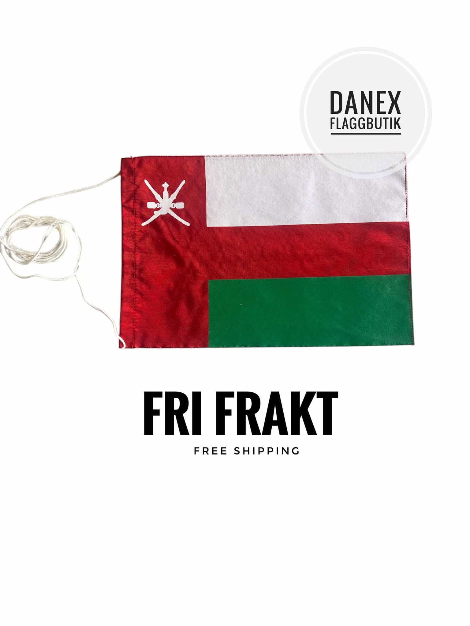 Bordsflagga REA - Oman- 12x18 cm