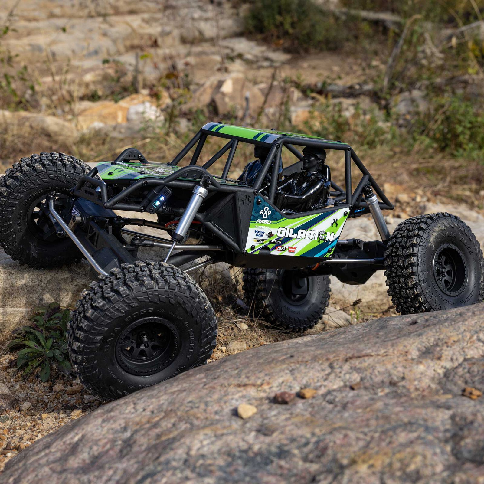 Axial 1/8 AXP8 Gilamon 2.2 4X4 RTR Brushed Trail Buggy, Green - 6