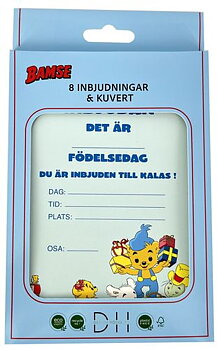 Inbjudningskort 10,5x14,8cm 8-pack