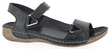 Charlotte of Sweden skinnsandal Black