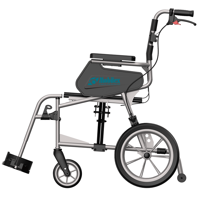 Turtle transportrullstol med 14" hjul - 3