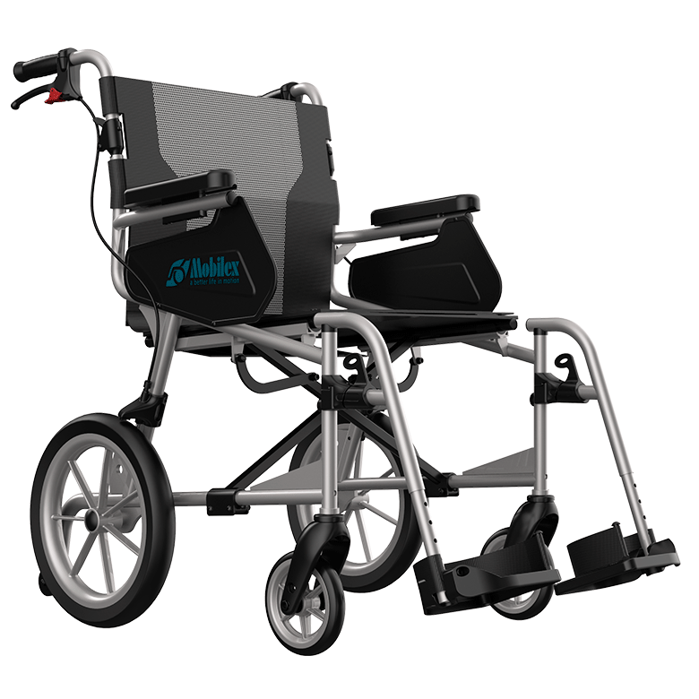 Turtle transportrullstol med 14" hjul