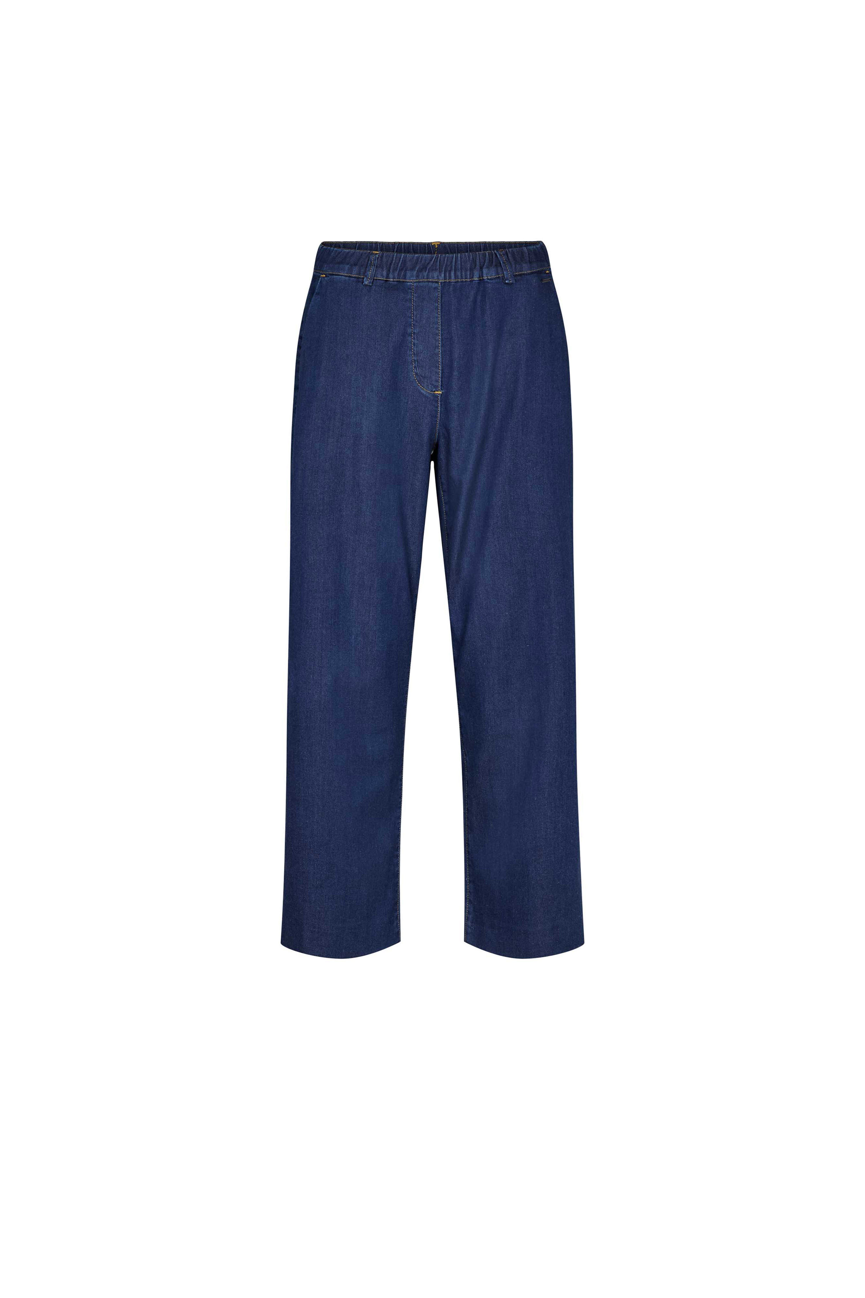 LAURIE Phoebe Loose Crop Medium Blue Denim