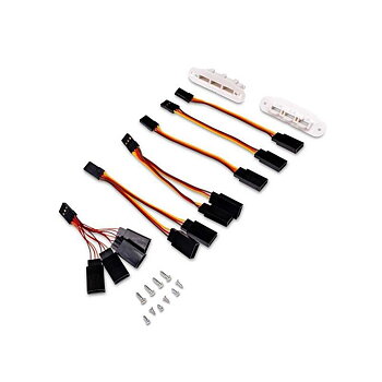 E-flite Hands-Free Mounts with Servo Extensions: Habu 80