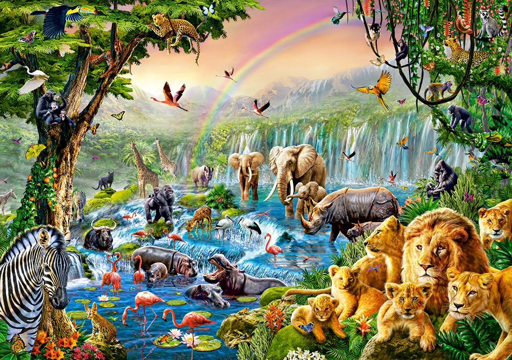 Pussel 500 bitar, Jungle River