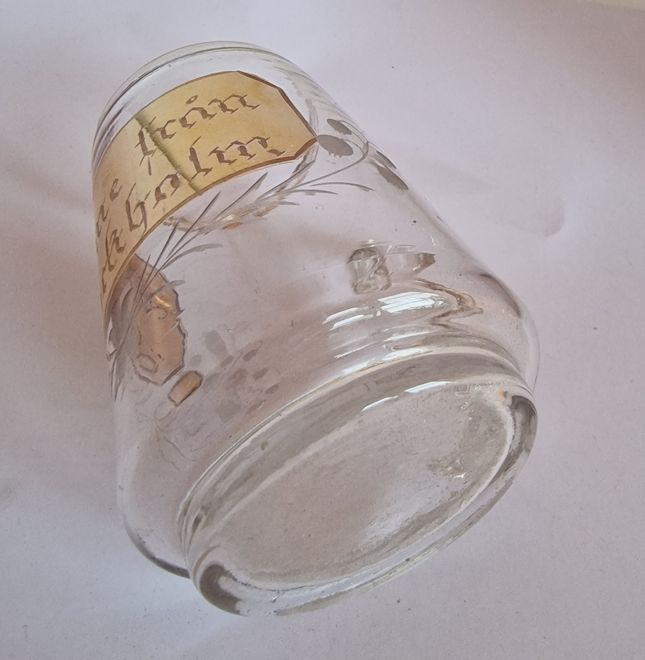 Stockholm commemorative glass mug circa 1900 - 3