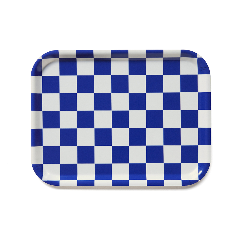 Sea Salt  CHECKER Serving Tray - 27x20 cm
