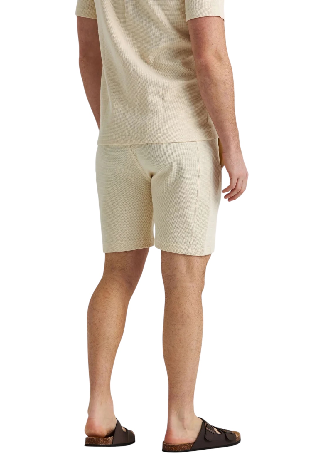Våfflade shorts i 100% bomull - 2