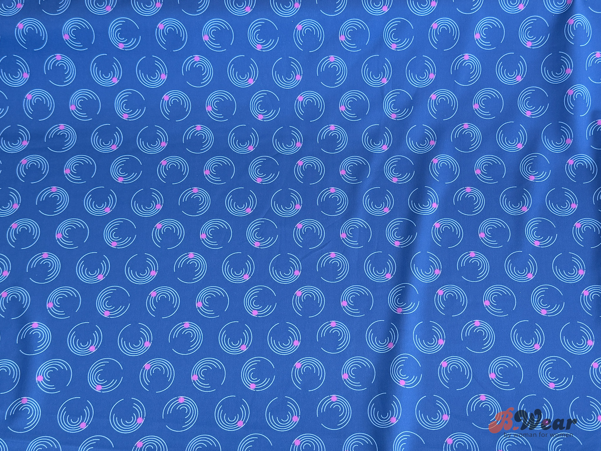 Panty fabric - Blue circles - 2