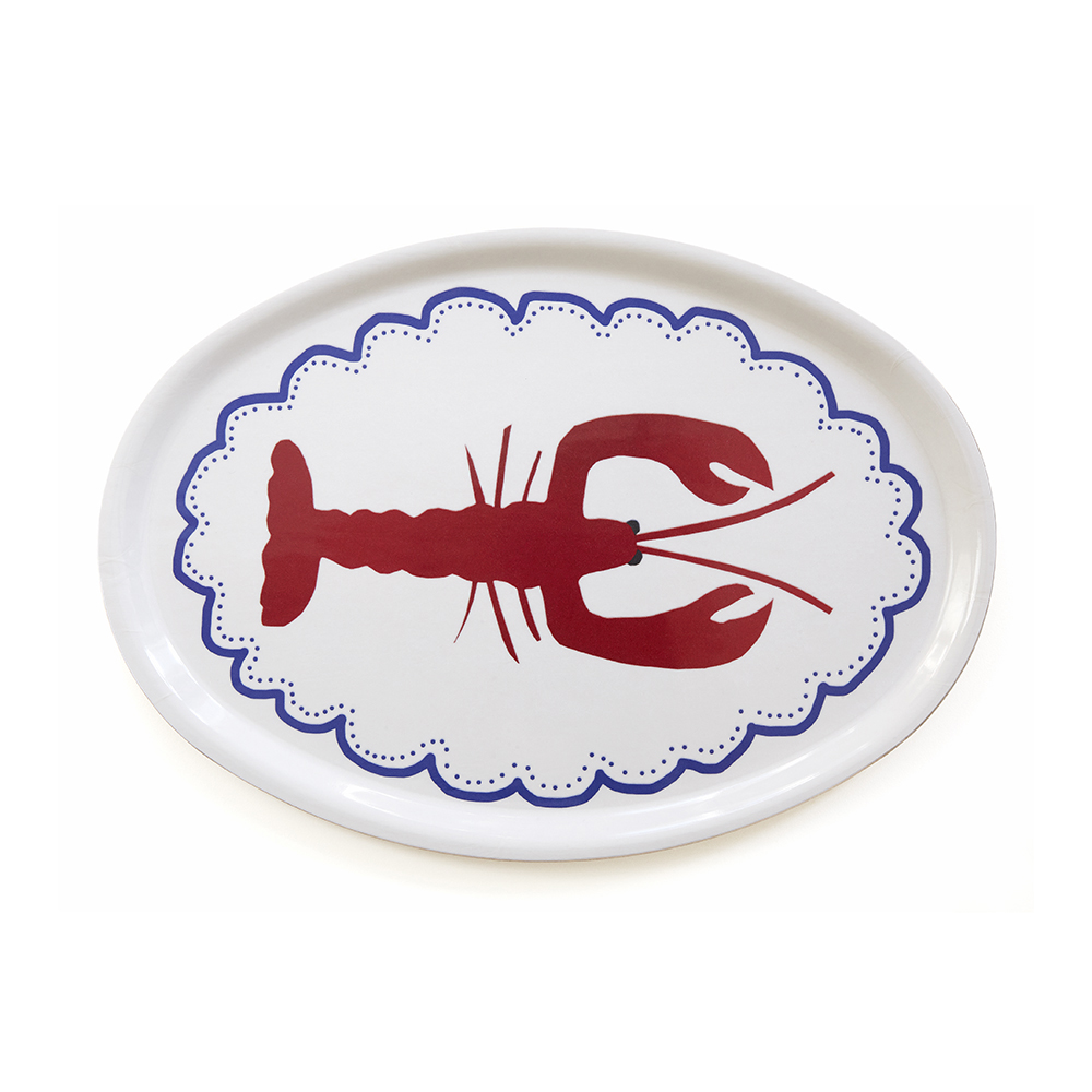Lobster Oval Bricka - 31x22cm