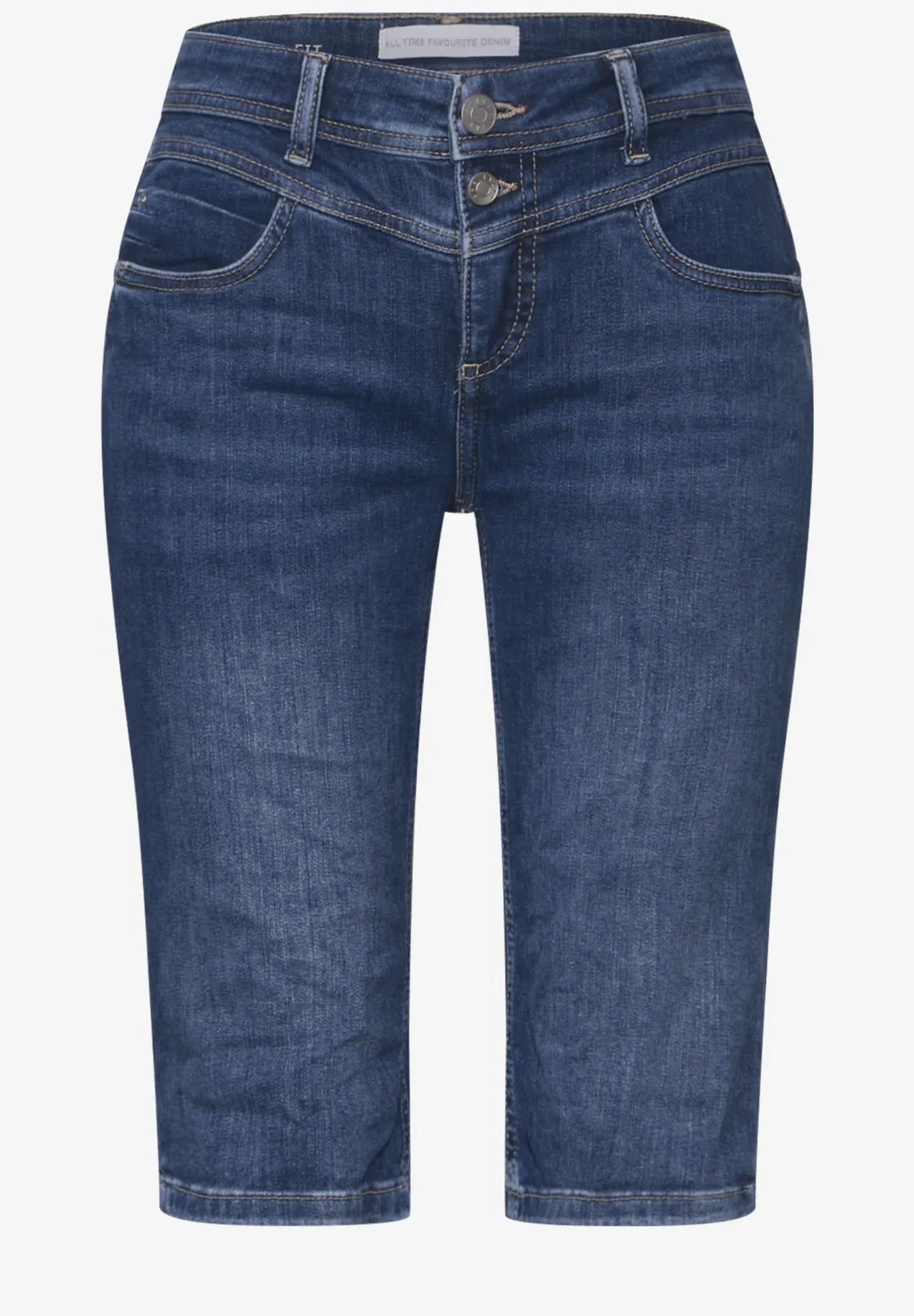 Jana Bermuda Shorts - Mid Blue - Street One - 4