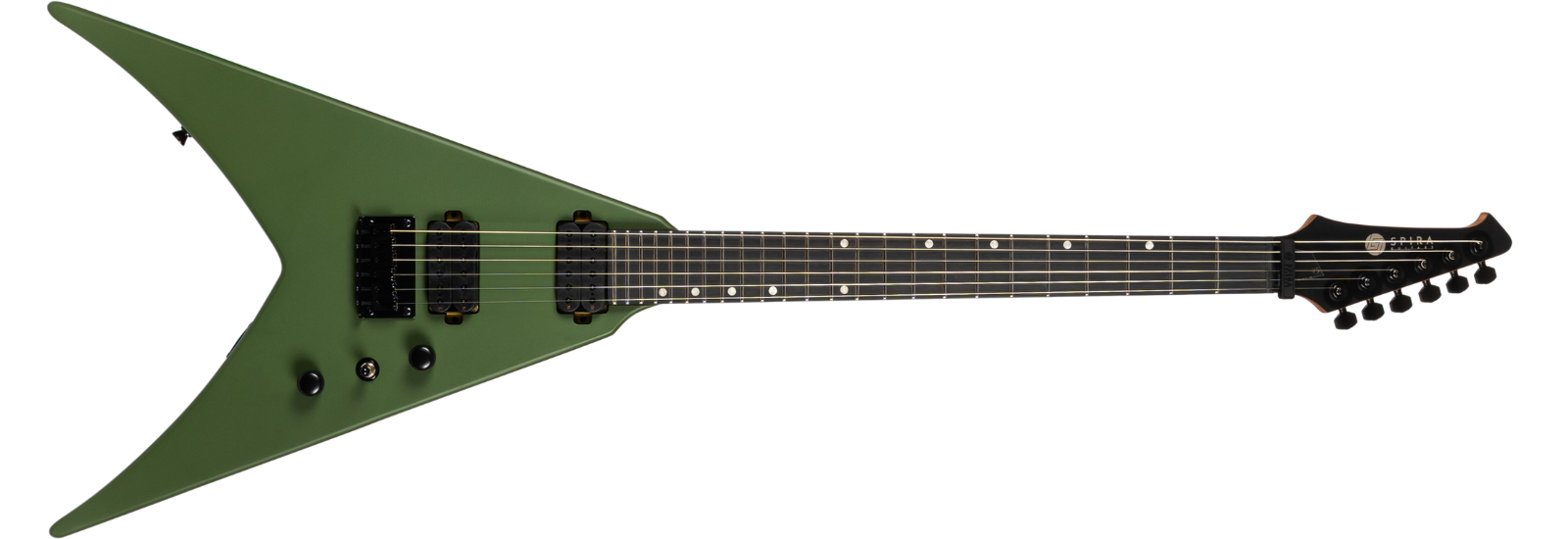 Spira Guitars V-400 Satin Green