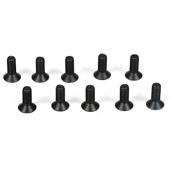 TLR Flathead Screws, M3 x 8mm (10)