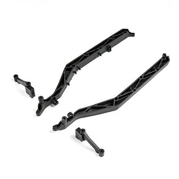 LOSI Side Guard Set, Aluminum Chassis: 22S