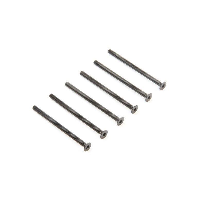 LOSI M3 x 45mm Flat Head Screws (6)