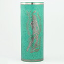 Wilhelm Kåge (Argenta 1955) Green Cylinder Vase with Classicist Motif 32 cm