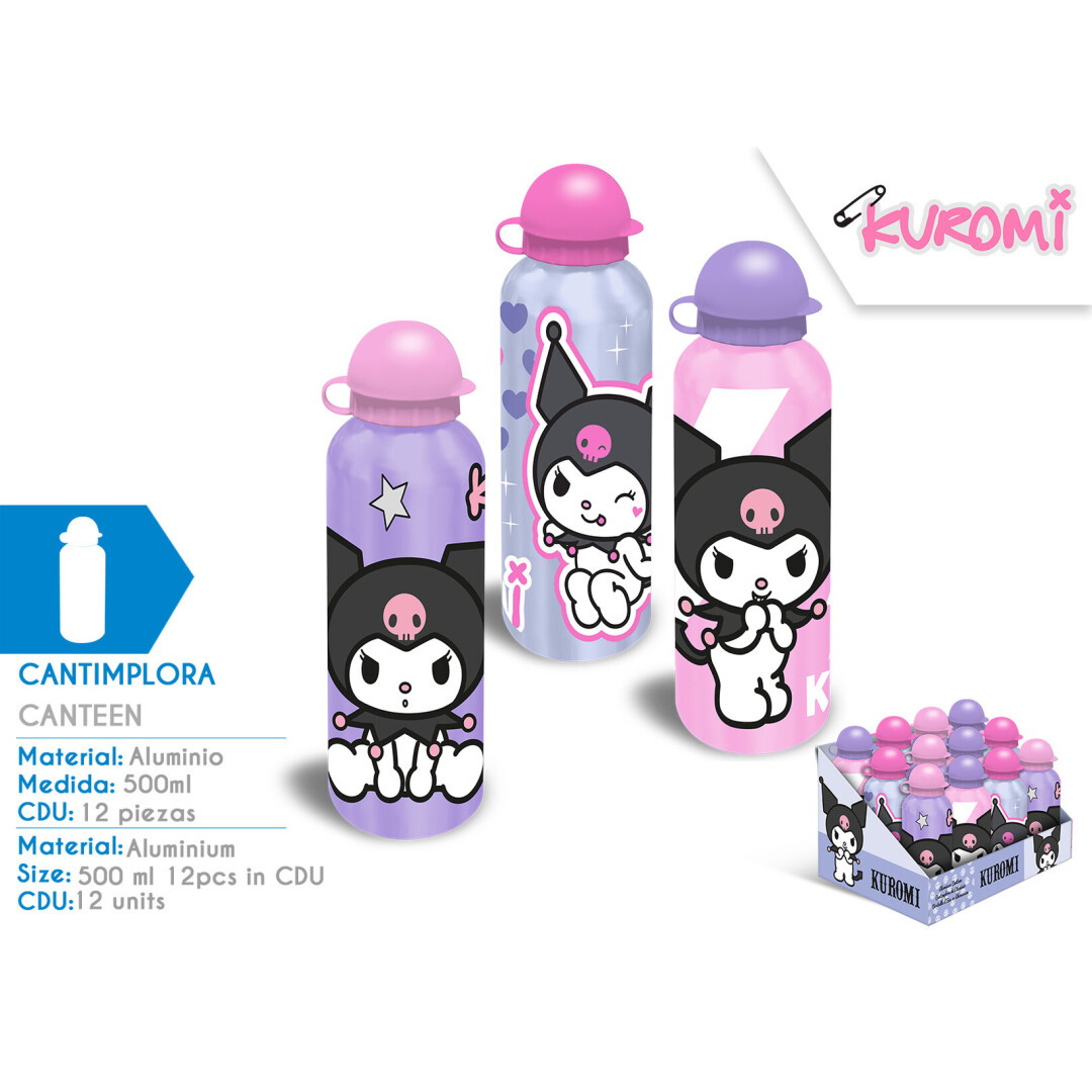 Kuromi Vattenflaska i Aluminium 500 ml - 5