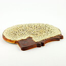 Gunvor Olin-Grönqvist (Arabia 1960s) White Hedgehog Wall Plaque 23 cm