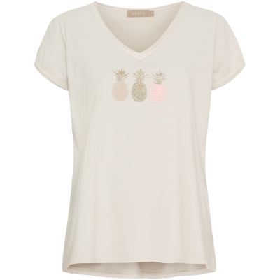 T-Shirt / Ananas / Beige