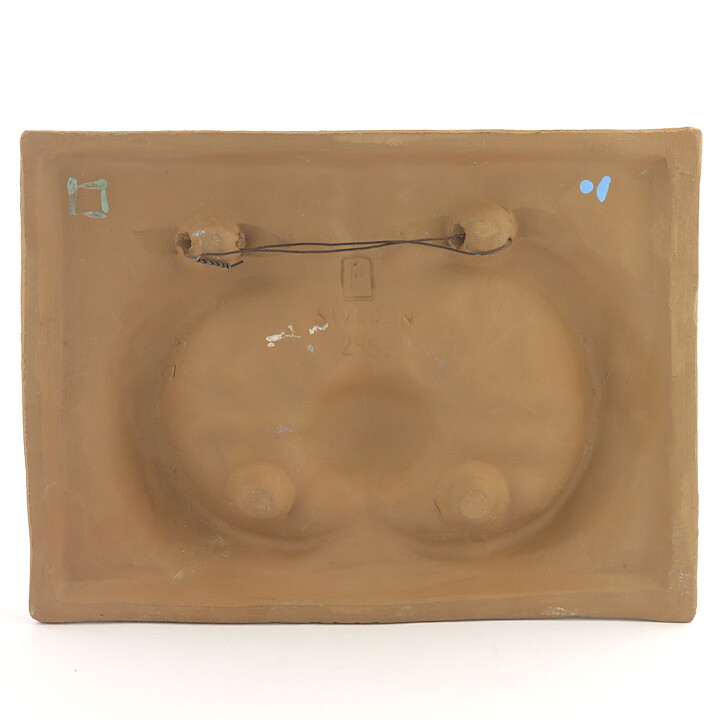 Annika Kihlman (1971) Wall Plaque with Apple and Butterfly 25 cm