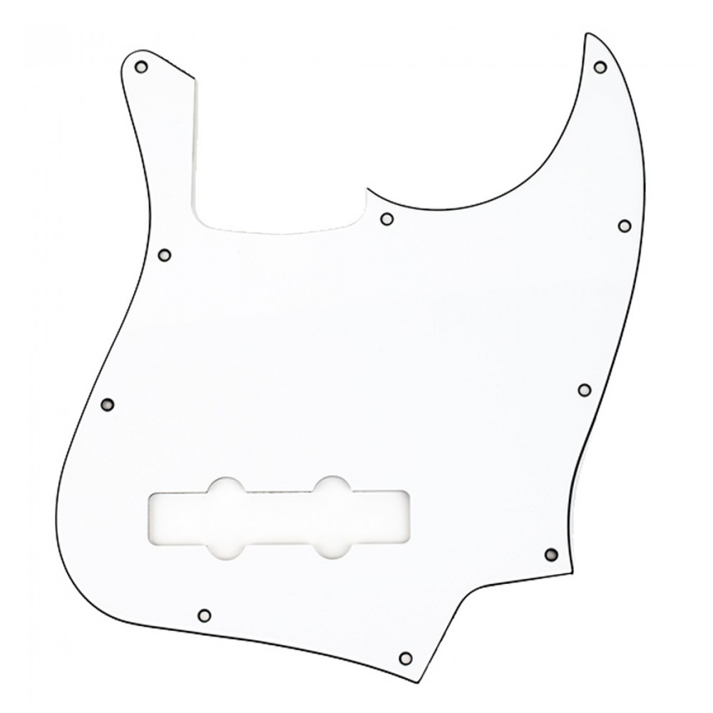 Pickguard Jazz Bass 3-Ply (White)