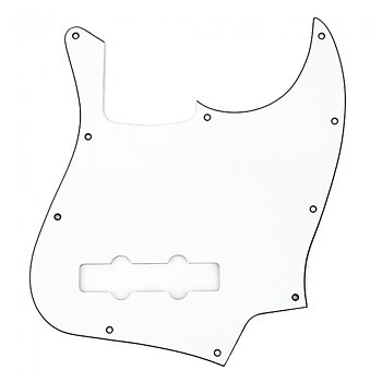 Pickguard Jazz Bass 3-Ply (White)