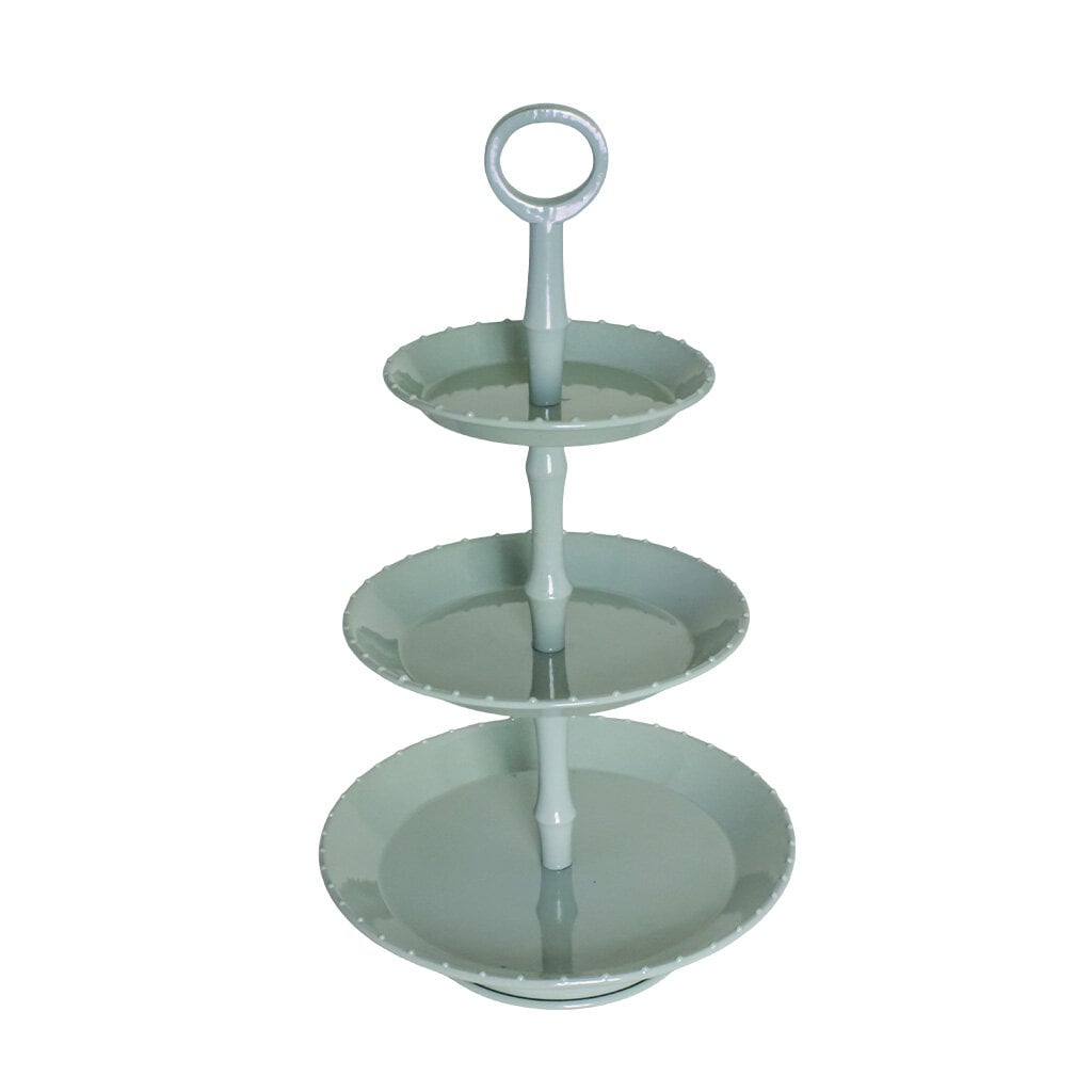 Tiered tray - 3-tier cake stand - Three-tier tray - Green - 38 cm - 2